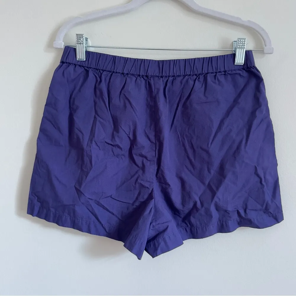 Aritzia Wilfred Free Boxer Shorts Size Medium Purple PJ Lounge Women’s - Image 4