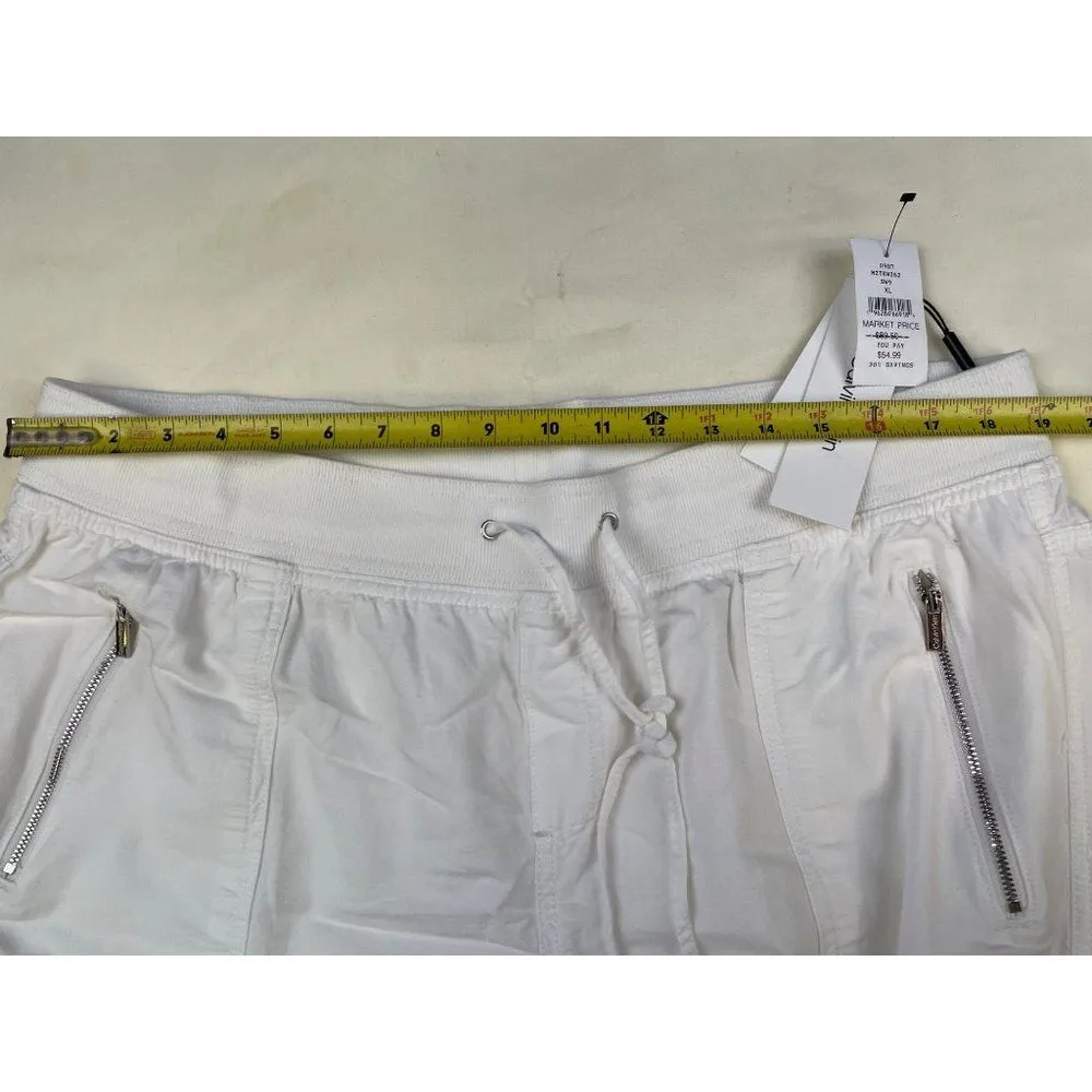 Calvin Klein Women's White Stretch Capri Pants/Zipper Pockets Size XL SKU 4989 - Image 8