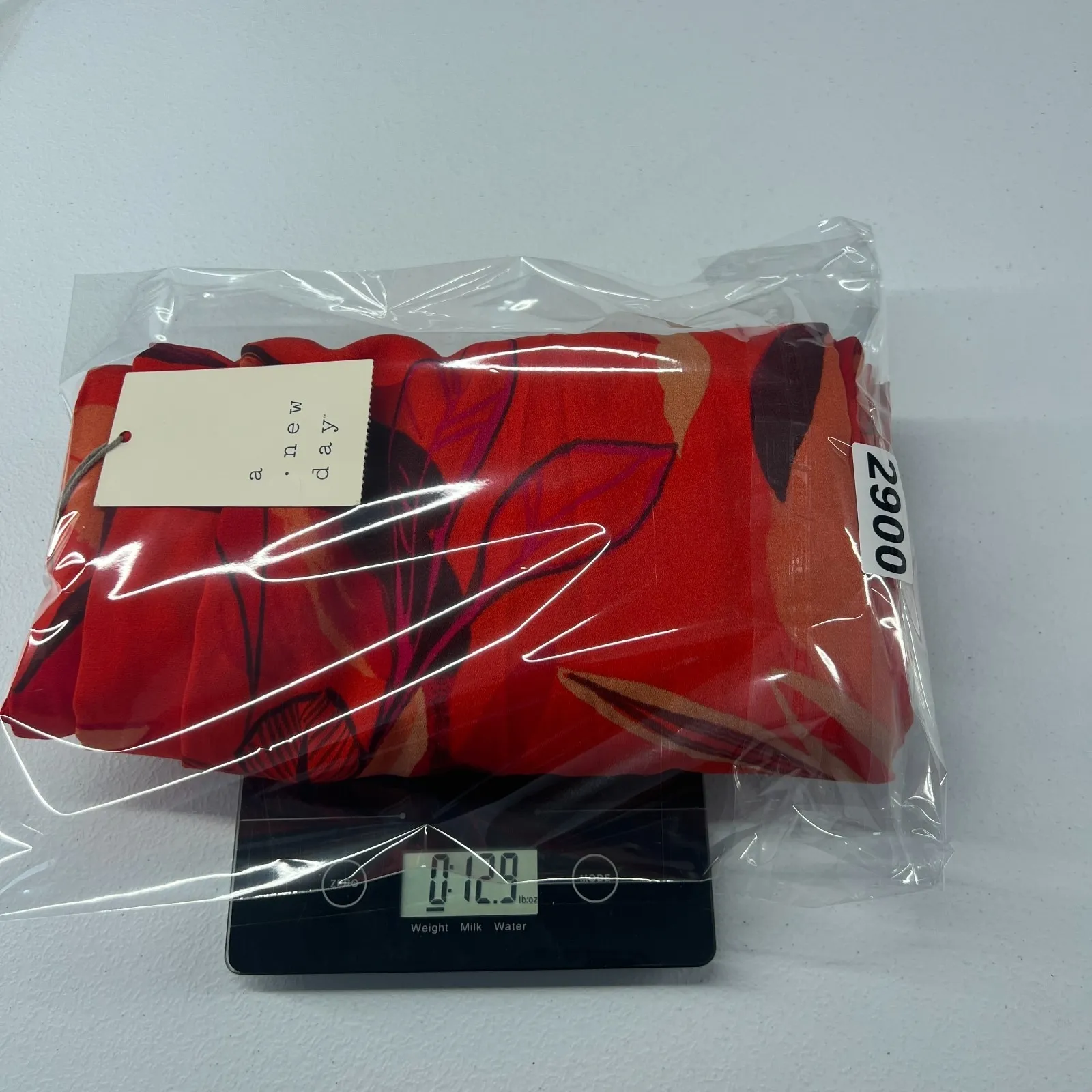 A New Day Cropped Pants Womens Large Red Orange Floral Print High Rise Wide Leg - Image 15