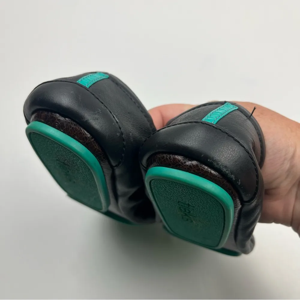 Tieks Garvieli Black Leather Ballet Flat Shoe Travel Foldable Women SZ 6 *FLAWED - Image 6