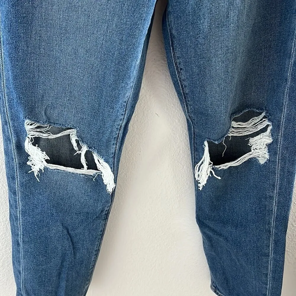 American Eagle Comfort Stretch Waistband Mom Jean Blowout Knee Distressed 6 - Image 4