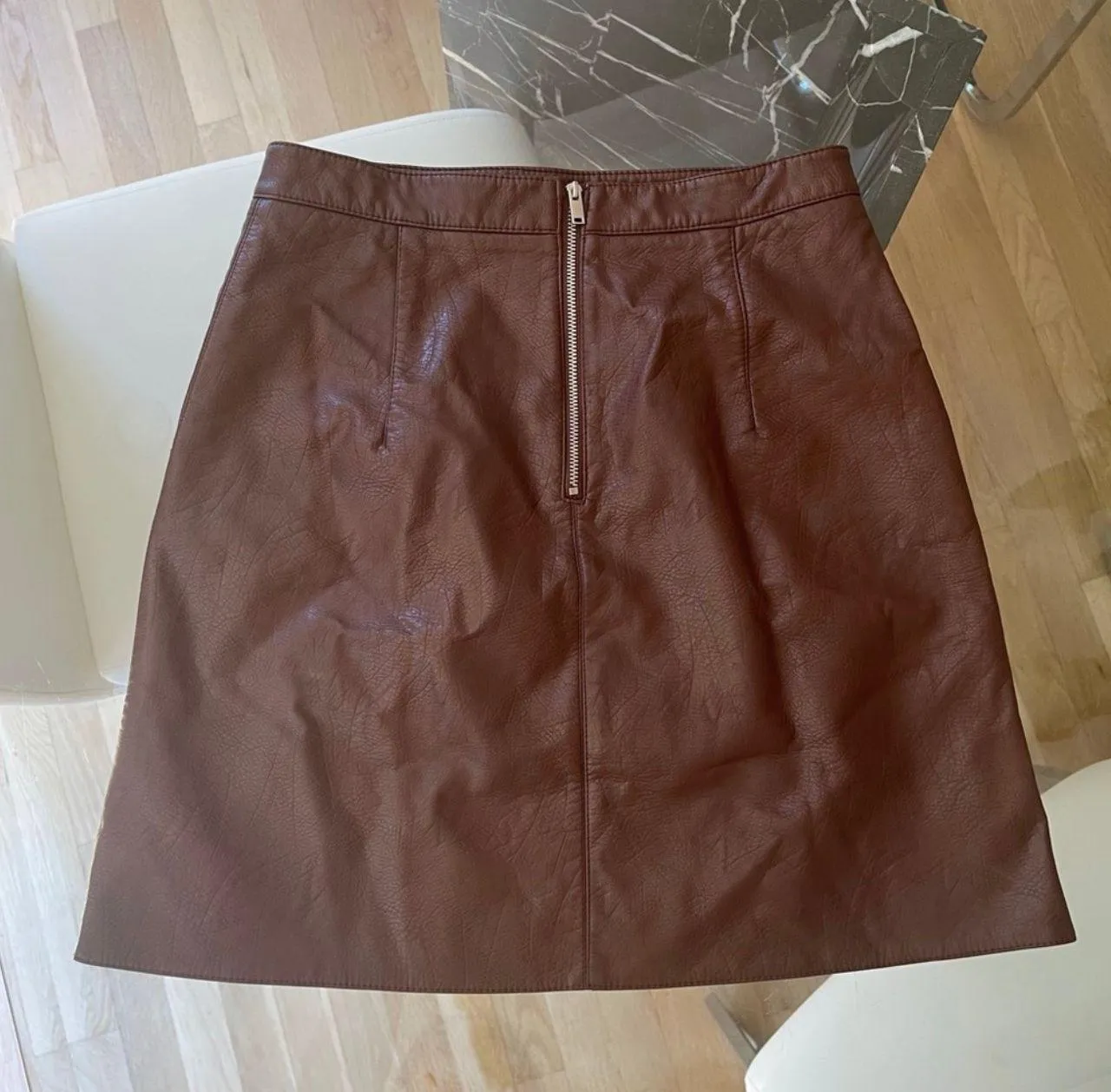 ZARA Faux Leather Skirt - Image 5