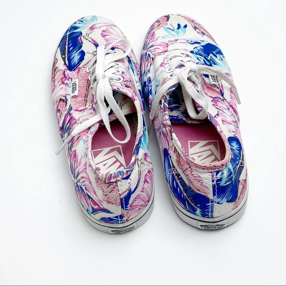 VANS Tropical Old Skool Skater Canvas Tennis Shoes, Size 5 - Image 7