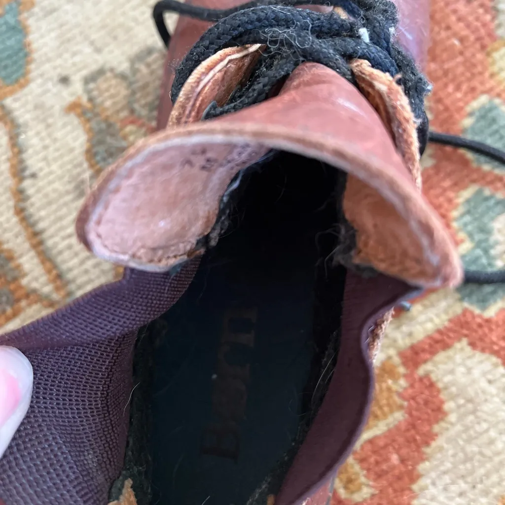 Vintage Born Dark Brown Leather Boots Size 7.5 - Image 11