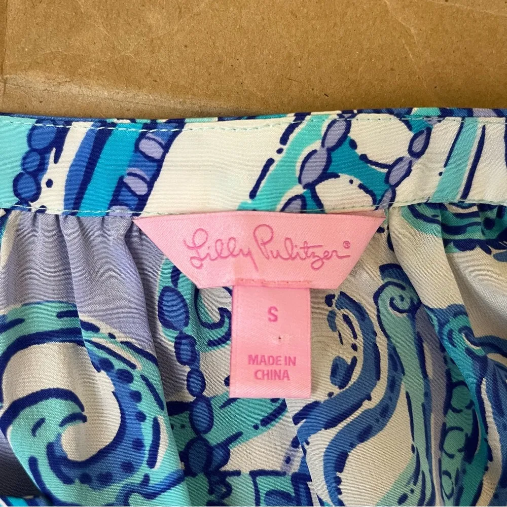 Lilly Pulitzer Elsie Top in Cerulean Blue - Image 9