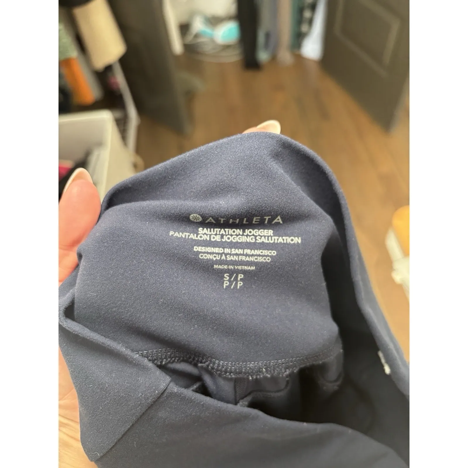 Athleta‎ Salutation High Rise Jogger Pants Women's Powervita Sz Small Navy Yoga - Image 10