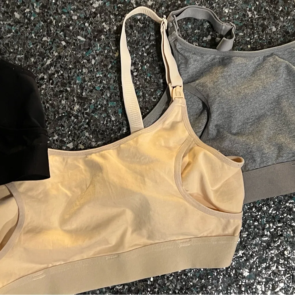 Momcozy Lot Of 3 Women's Wireless Original Basic Pumping Bras Large - Image 2