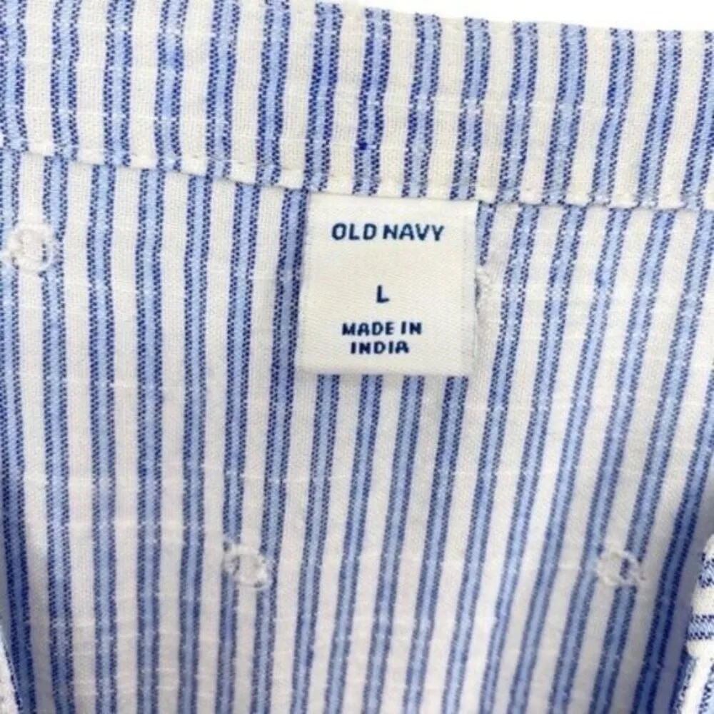 Peasant Top Boho Eyelet Cottagecore Large - Image 8