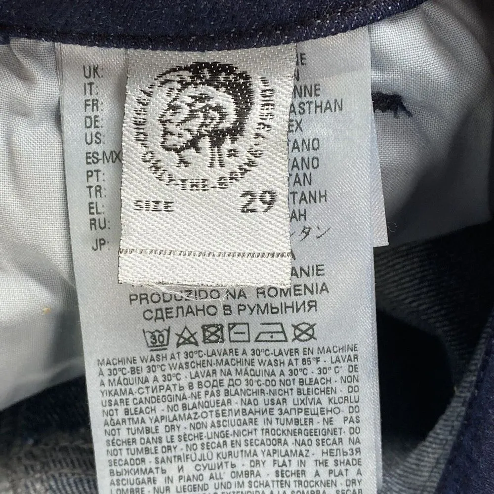 Ladies‎ DIESEL NICLAH Blue High Waist Regular Straight dark Y2k Jeans Sz 28x27 - Image 10