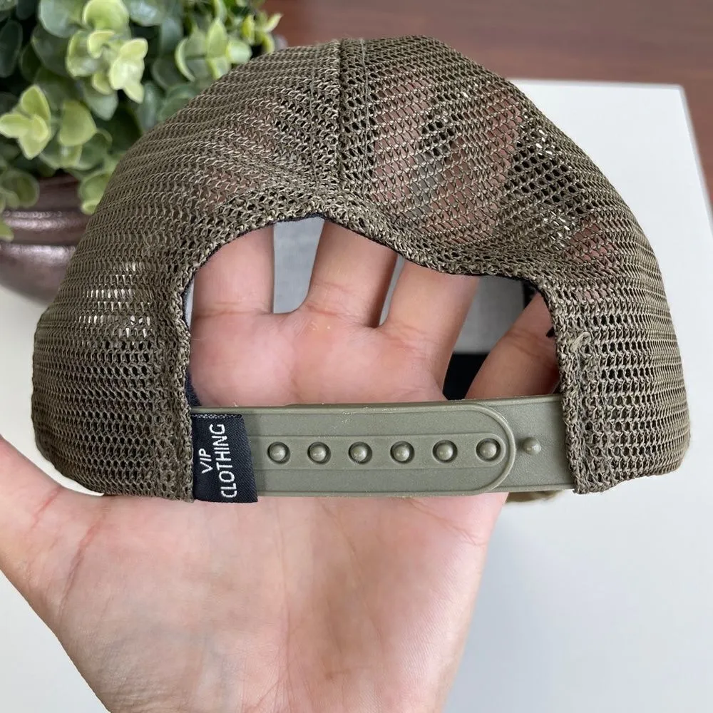 VIP Clothing 1979 Army green Patch Baseball Cap Green - Image 5