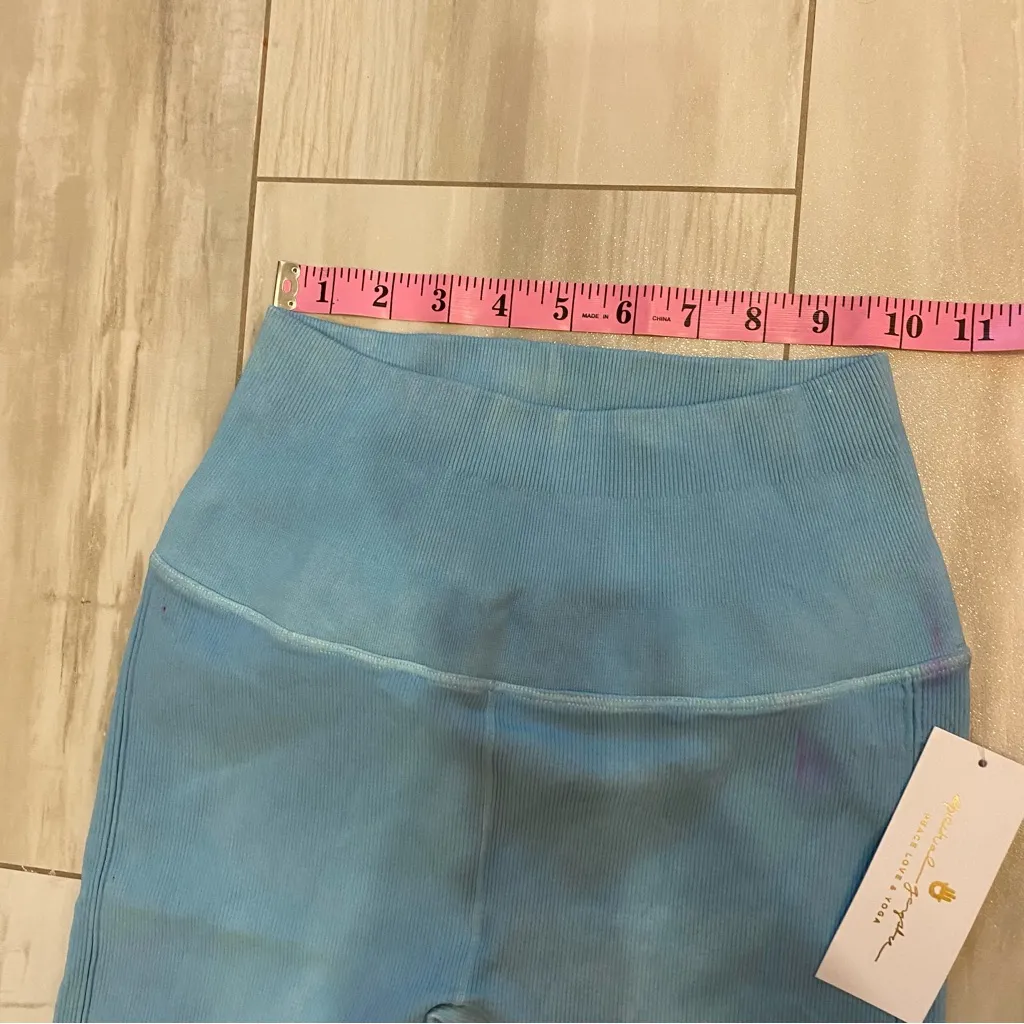 NWT Spiritual Gangster Purple and Blue Tie Dye Self Love Leggings, size XS/S - Image 14