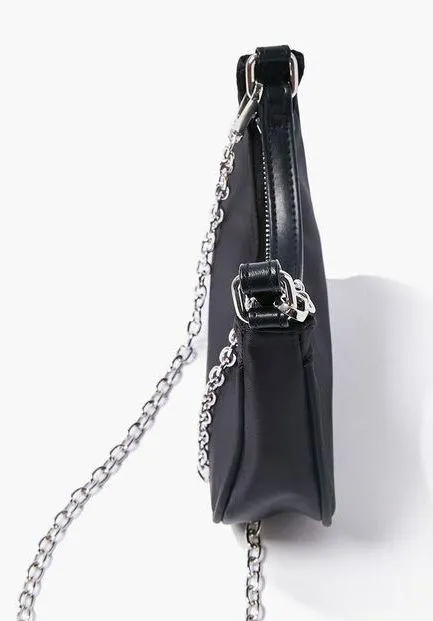 Black Nylon Crossbody Mini Shoulder Bag Purse - Image 3