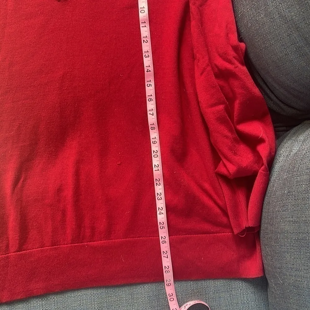 𝅺LANE Bryant Cotton, Jewel Tone, V-Neck Sweater. Size 26/28 - Image 5