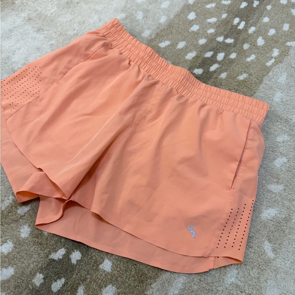 Joy Lab bright neon orange pink athletic shorts women’s size medium - Image 3