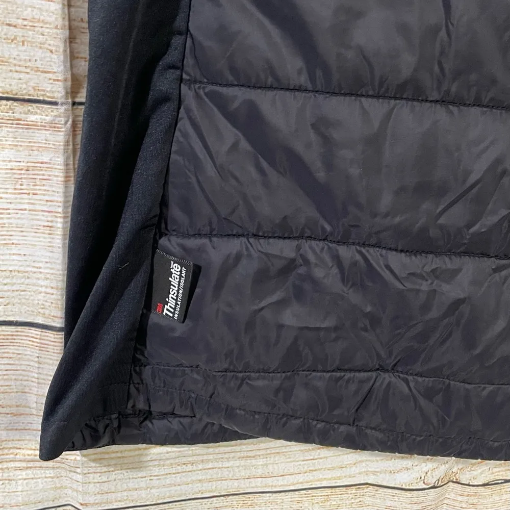 thermal quilted waterproof black puffer vest full zipper Size Medium - Image 9
