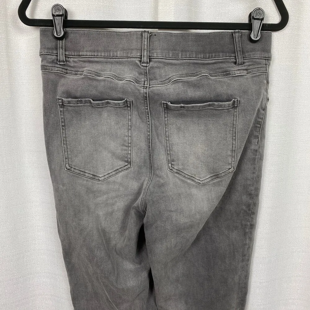 Spanx Gray Distressed Pull On Jeanish Leggings Sz.L - Image 9