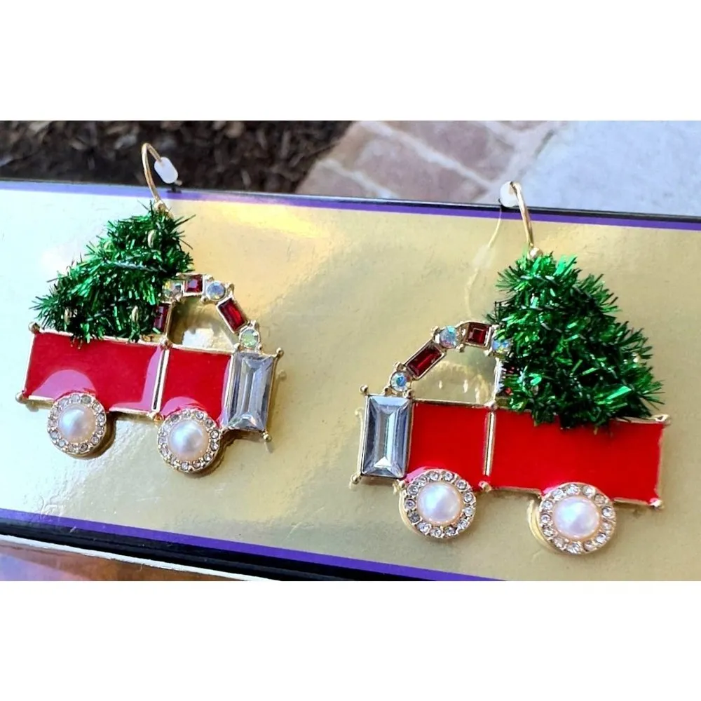 Trip to  Christmas Tree Farm Earrings Handmade Jewelry Home for Holidays… - Image 3