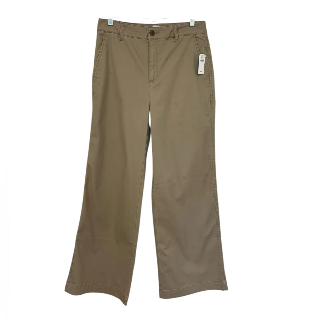 NWT GAP High Rise Wide Leg Girlfriend Chinos in Khaki - Size 6 - Image 2