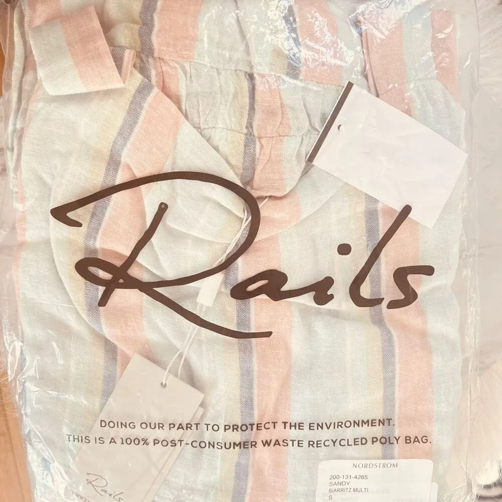 RAILS Sandy Linen Blend Shift Dress, Summer Airy Vacation Dress, Small (4/6) NWT - Image 15