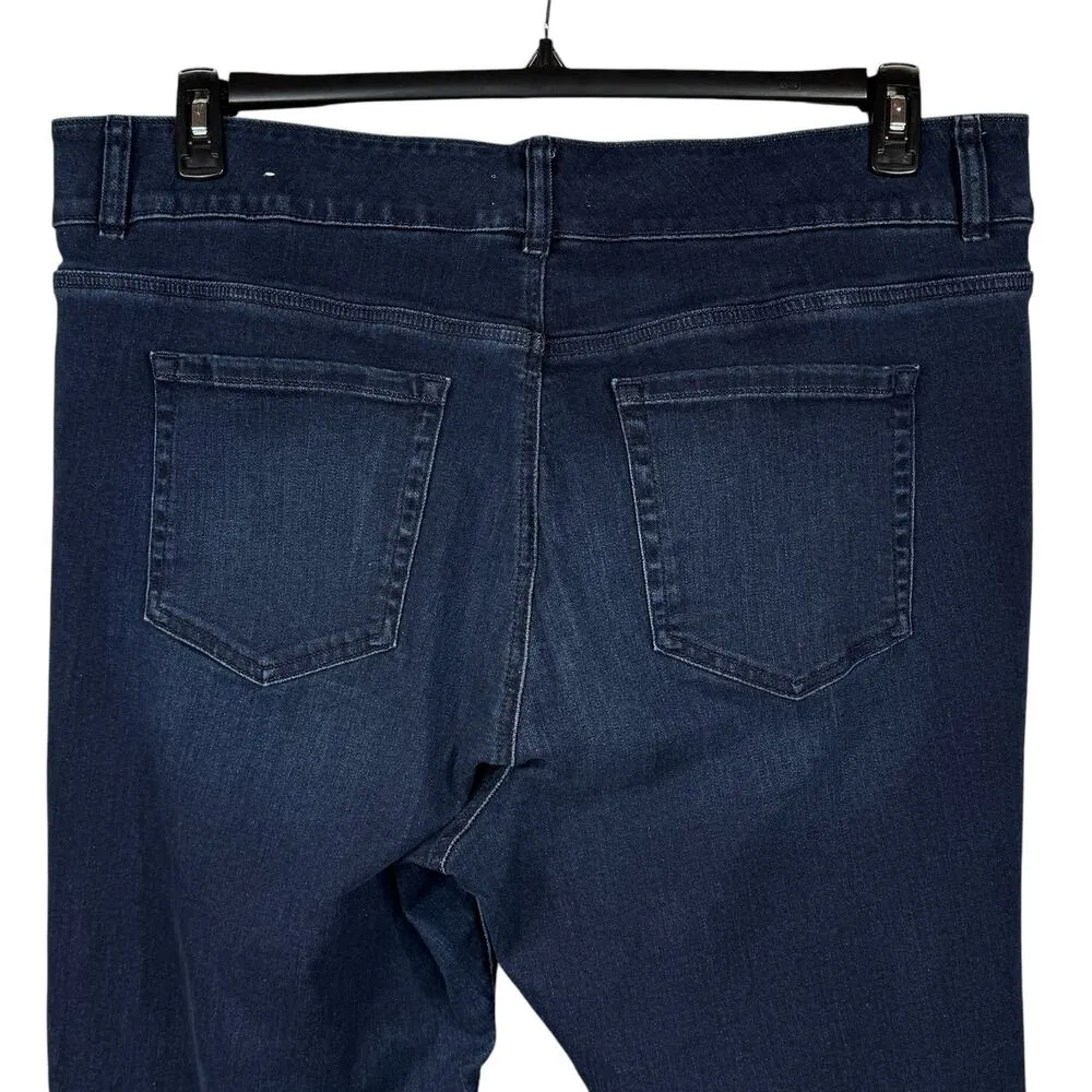 Lane Bryant SZ 24S Hi-Rise Straight Jeans Stretch Zip-Fly Flex Magic Waistband - Image 5