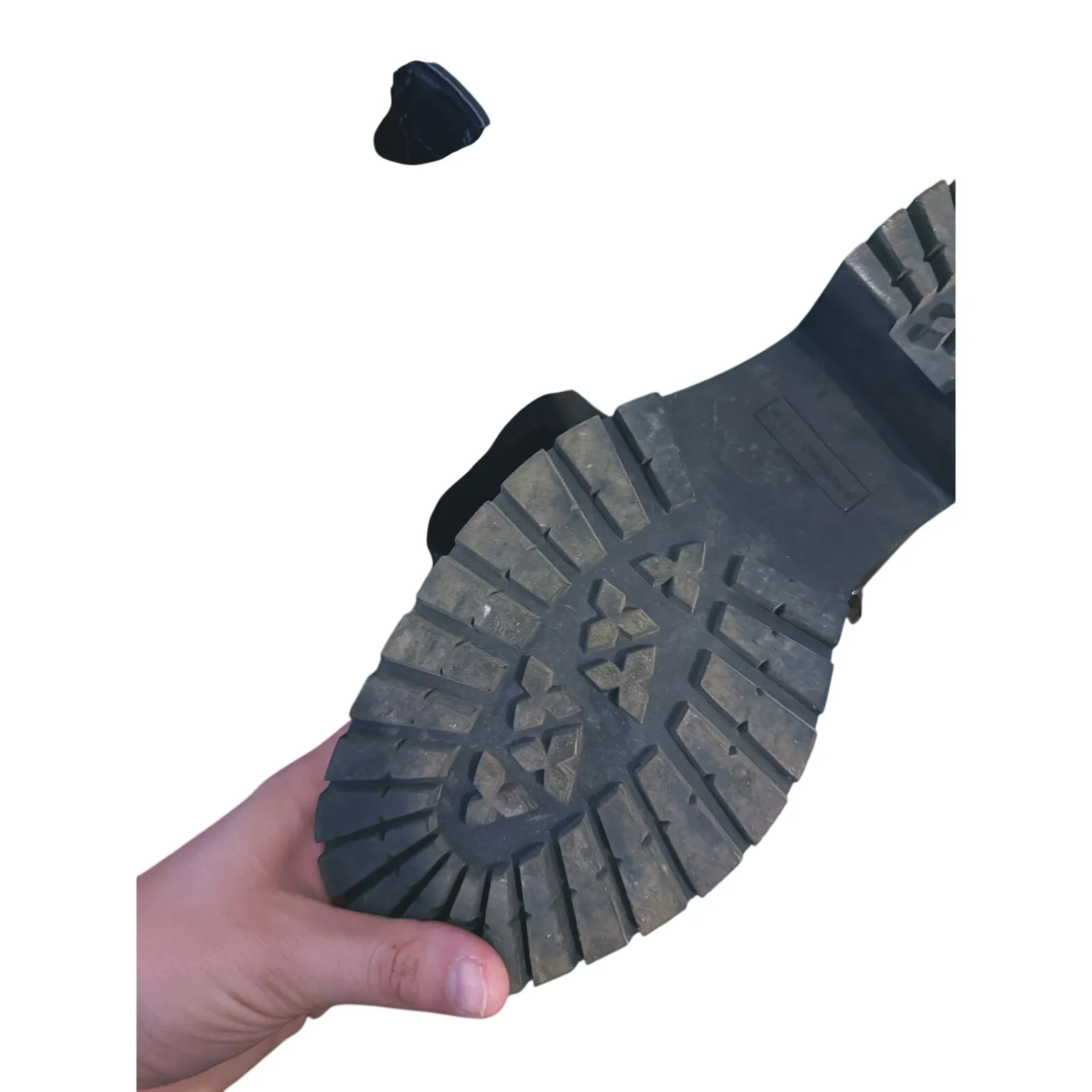 Y2K Utility Combat Ankle Boots 9M Black Biker Goth Grunge Chunky Street Punk - Image 7