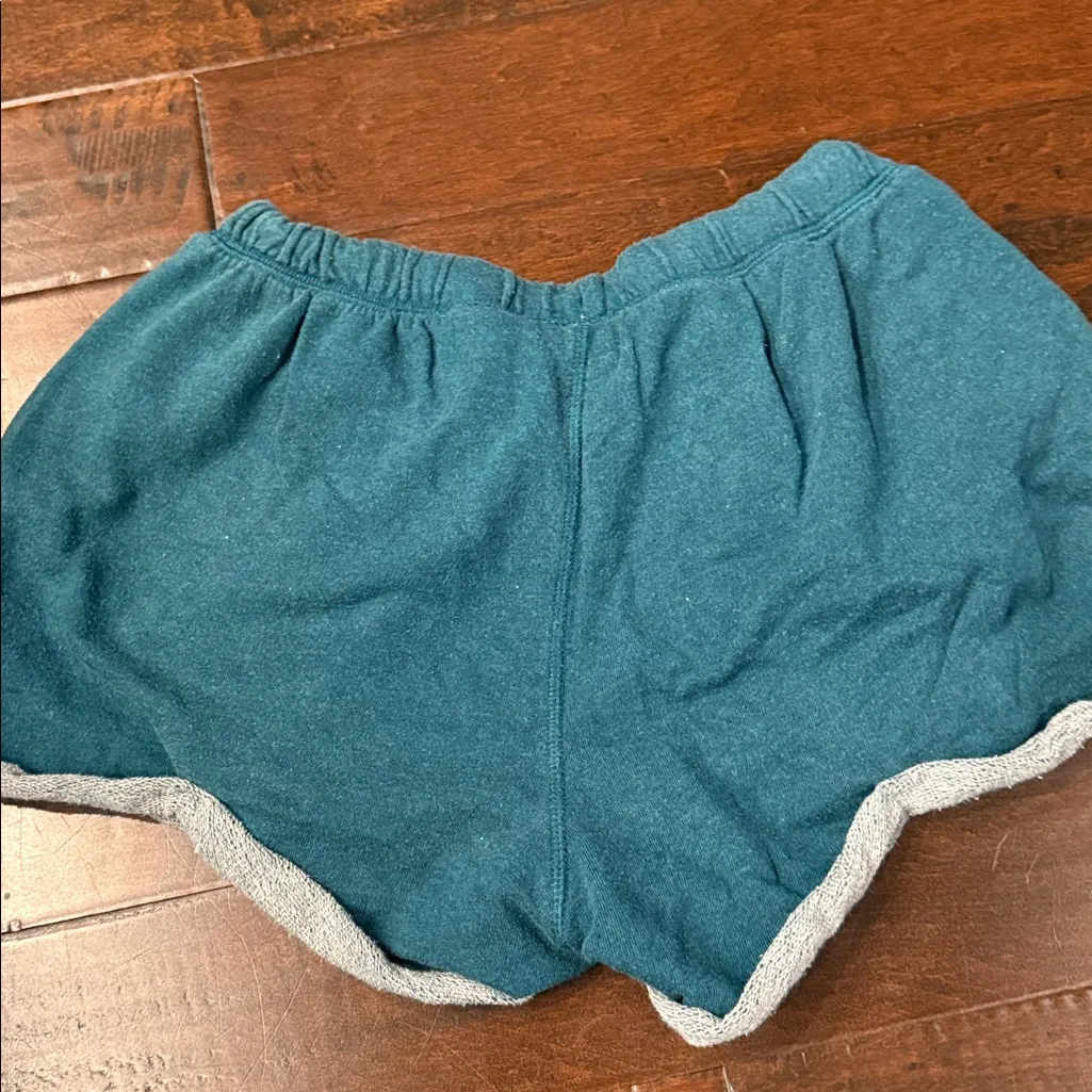 H&M Teal Drawstring Athletic Shorts - Image 5