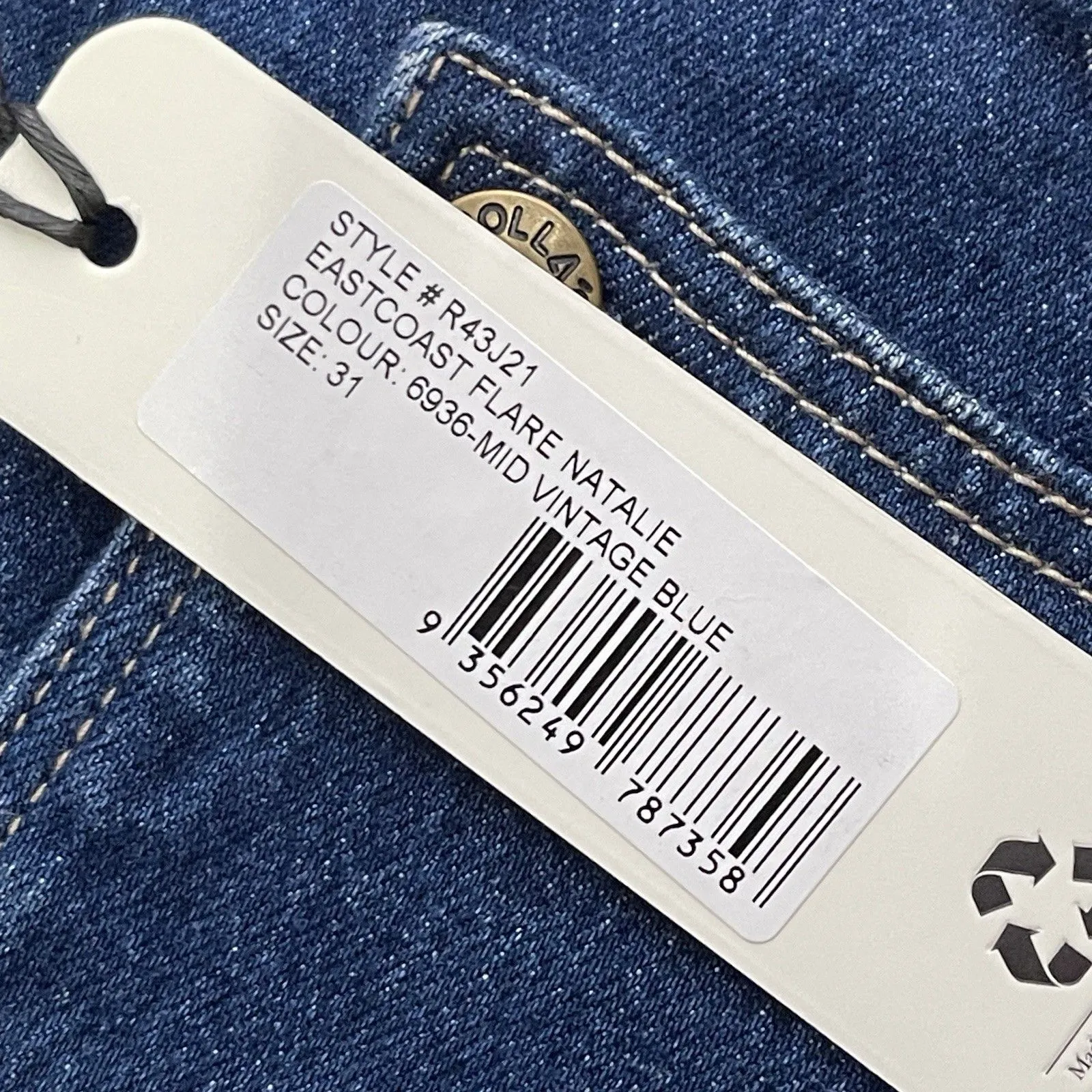 ROLLA’S Eastcoast High Rise Flare Jeans Size 31 Mid - Image 7