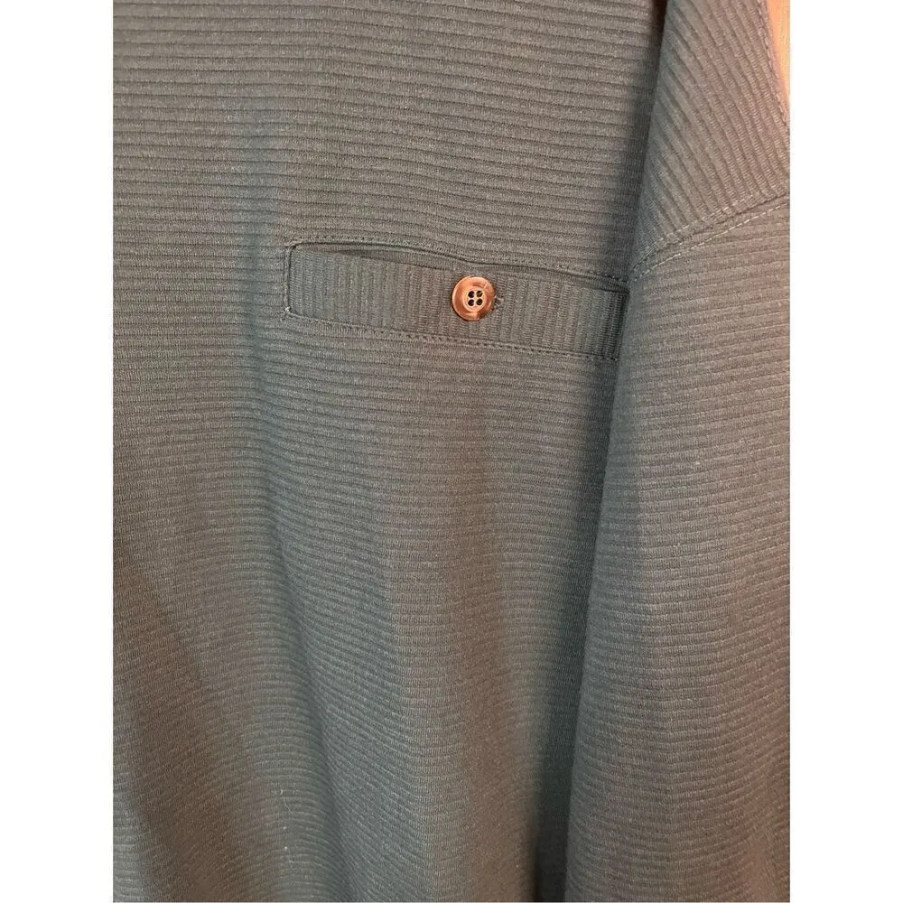 Milano Mock Neck Long Sleeve Ribbed Shirt Green Size 3X nwt (3747) Green - Image 4