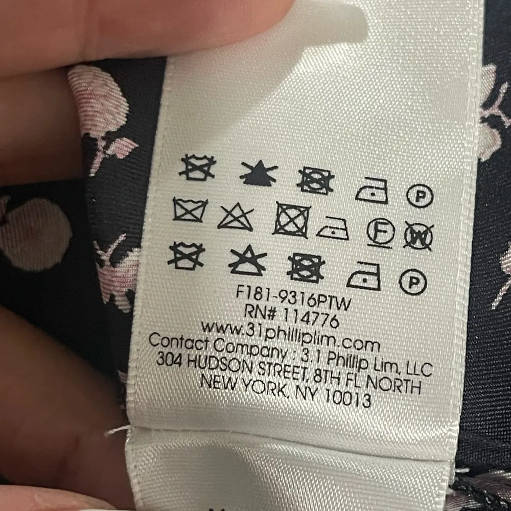 3.1 Phillip Lim Silk Asymmetrical Floral Dress sz2 - Image 9