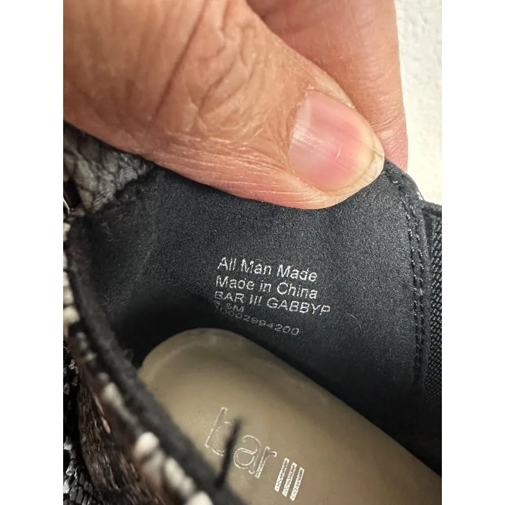 Bar III Women's Synthetic Pull On Black White Snake Skin Print  Ankle Bootie - Image 5