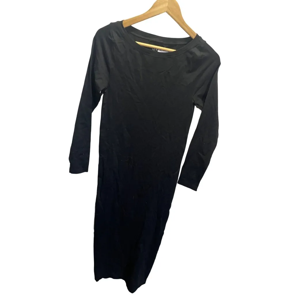 Ingrid & Isabel Black Bodycon Maternity Dress 3/4 Sleeve Comfortable Stretch Fab Size undefined - Image 2