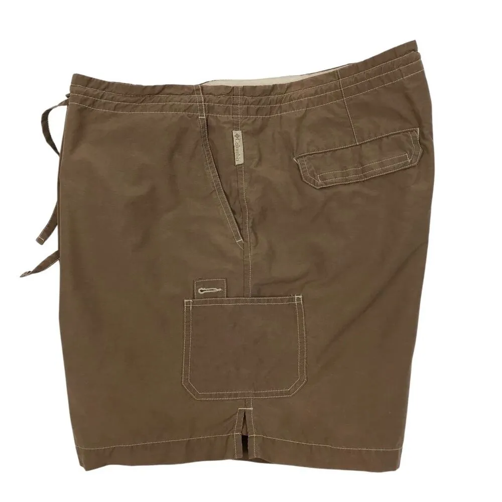 COLUMBIA Drawstring Shorts Women XXL Brown Outdoor Travel Athletic Hiking Light - Image 7