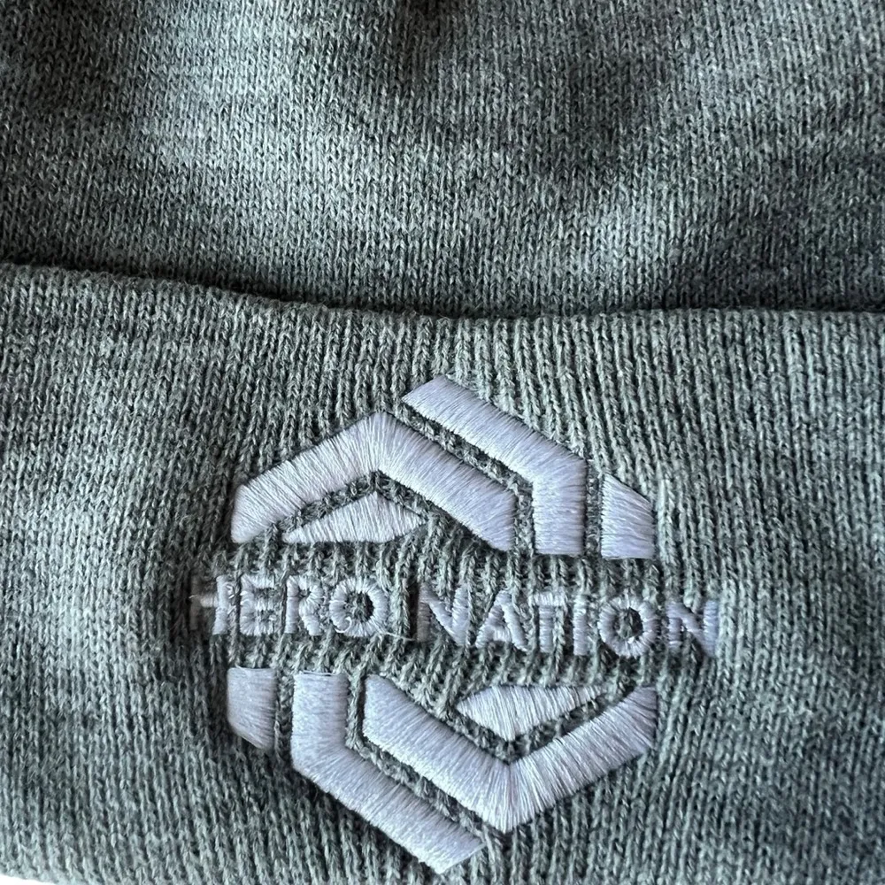 Carhartt Unisex Ribbed Knit Cuff Beanie in Heather Grey Color - Image 2