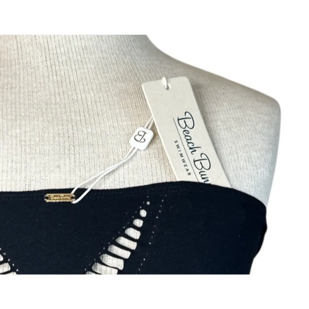 Beach Bunny Haute Summer Top in Black One Size New Womens Tank Cropped - Image 6