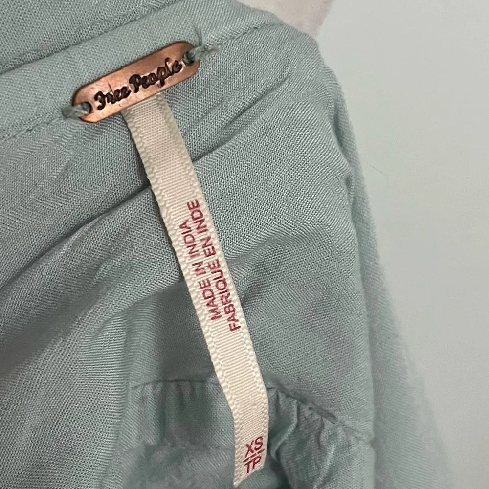 Free People • Soakin Up The Sun Light Slate Blue Mini Dress - Image 5