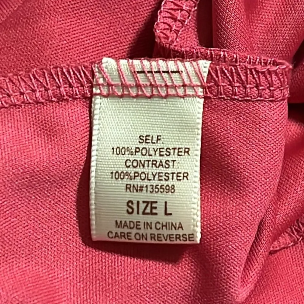 Liberty Love L sleeveless dress pleated top pink purple geometric print lined - Image 5