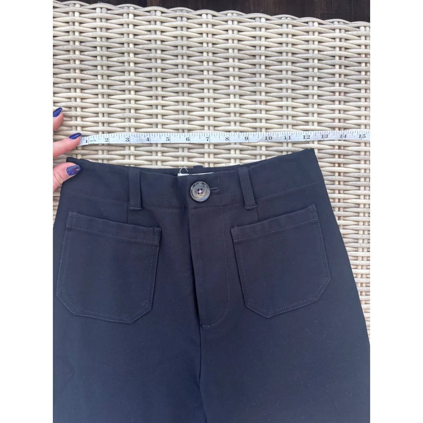 Anthropologie The Colette Ponte Crop Wide Leg Pants 2 minimalist flattering - Image 6