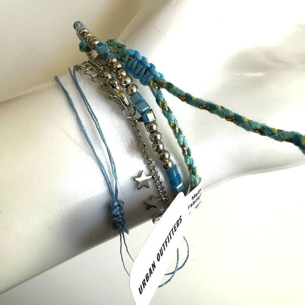 Urban Outfitters blue starfish bracelet set - Image 2