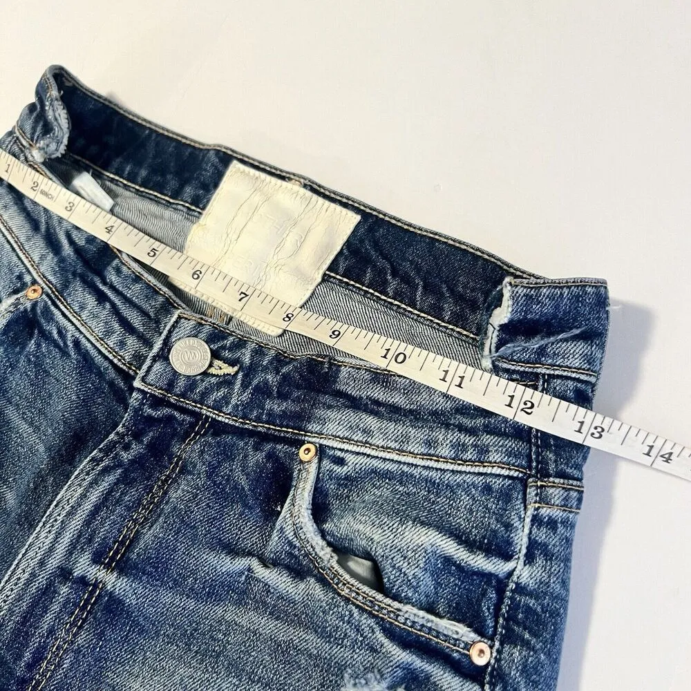 Mother Superior Sz 25 The Dazzler Shift Jeans In Your Treat Or Mine Wash Blue - Image 10