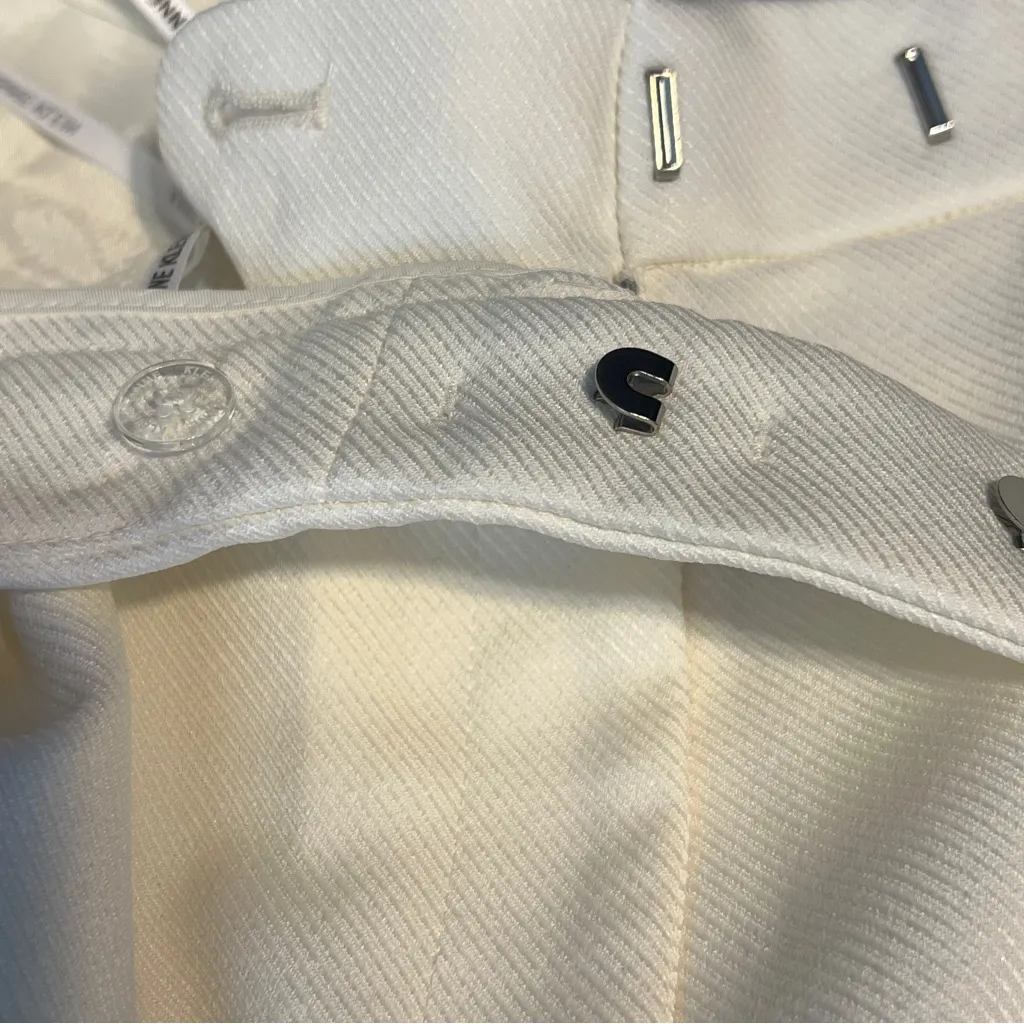 Anne Klein Sz. 16 Cream Color Dress Pants Mock Back Pockets Front Zipper Closure - Image 7