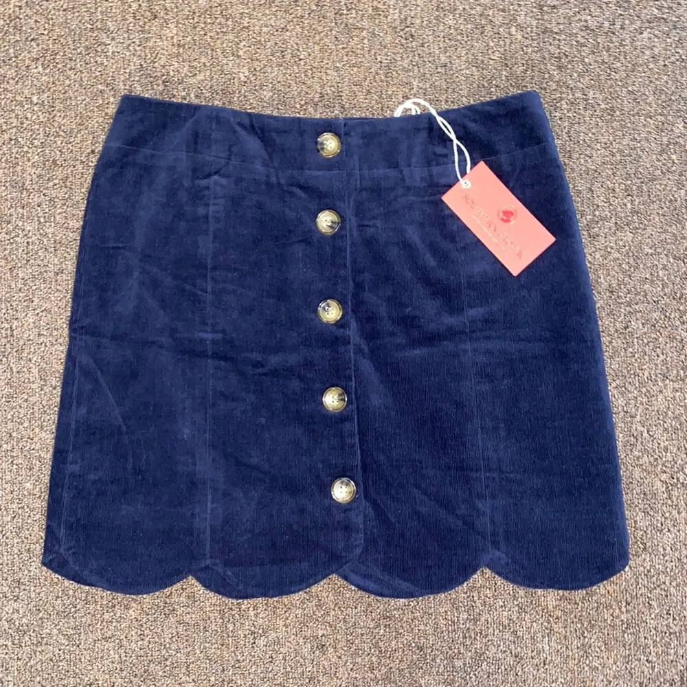 NWT Southern Proper Navy Corduroy Skirt - Image 2