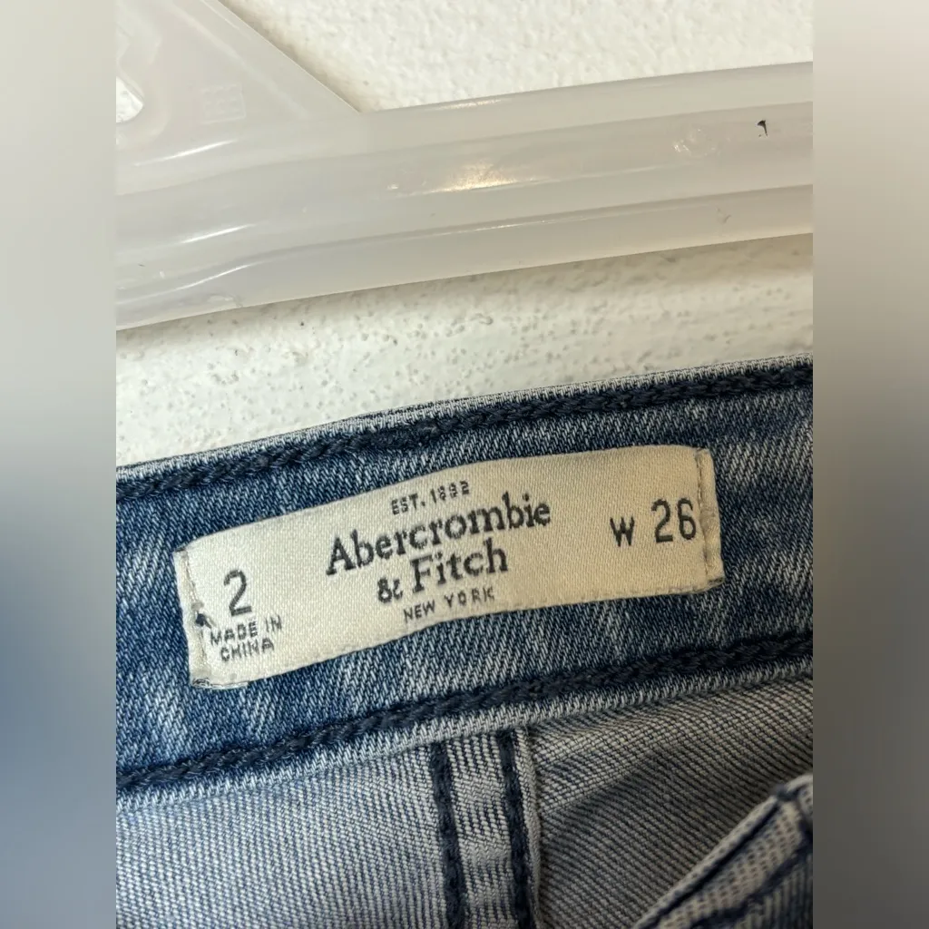Abercrombie & Fitch Woman’s Patchwork Fall Denim Casual Skinny Jeans Size 2 W26 - Image 4