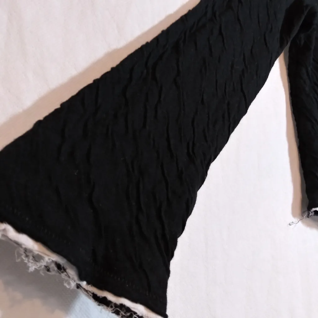 Goldie Chloe Cardigan Double-Layer Cotton Jersey Knit Black Size Xs - Image 6