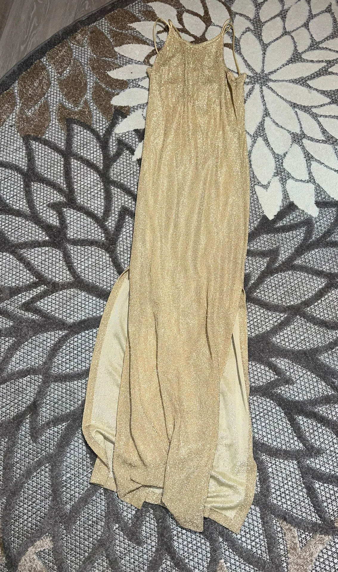 Roberta Freymann Gold Prom Dress - Image 3