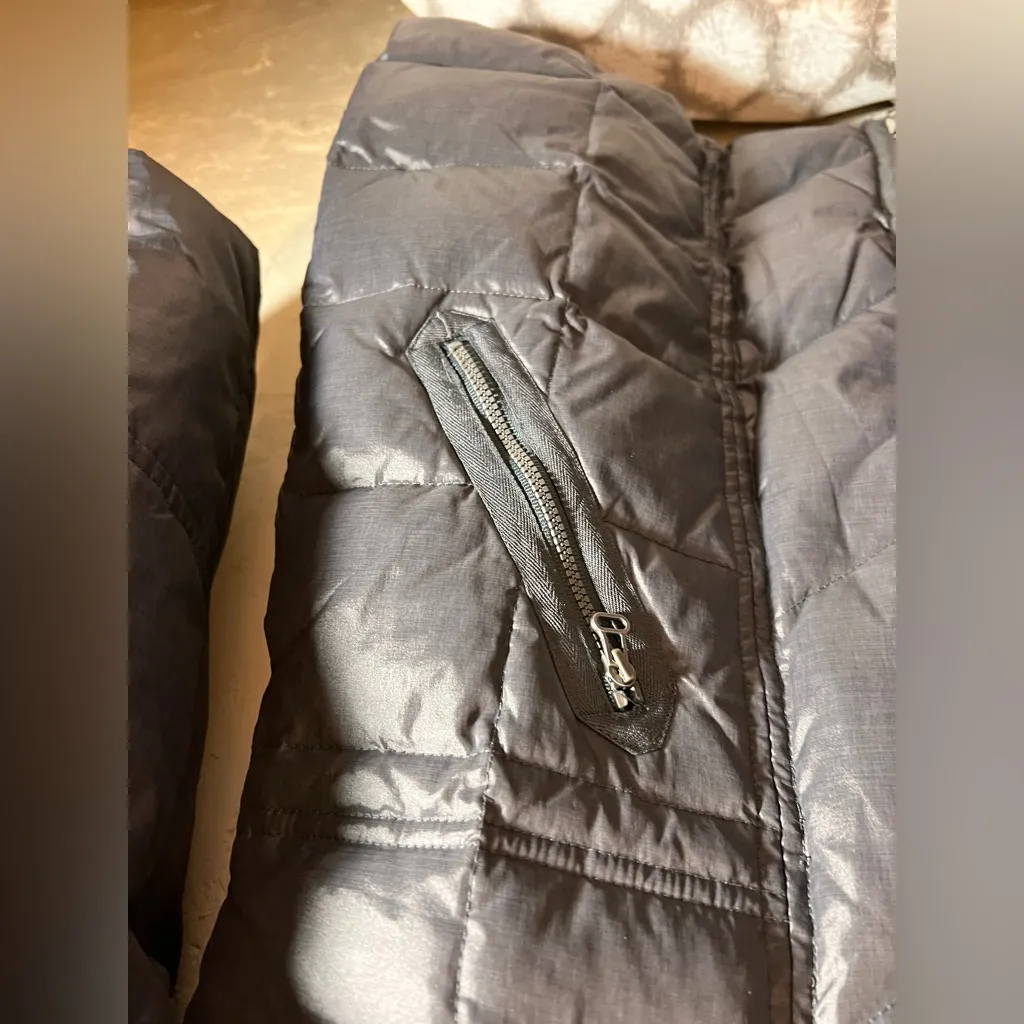 Prana Women's Down Puffer Ski Jacket Dark Gray XL - Image 5