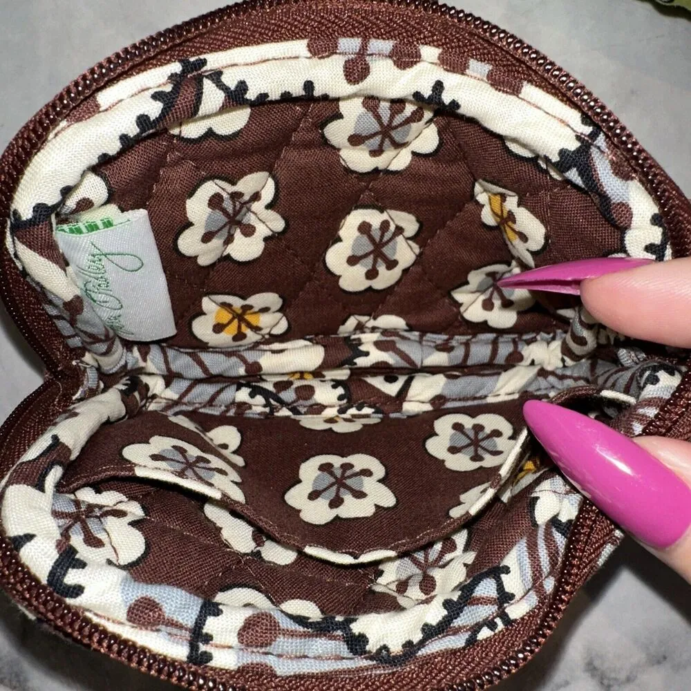 3 Vintage Vera Bradley Handbags Shoulder Bag Wristlet Wallet Jilly Kiwi Blooms - Image 7