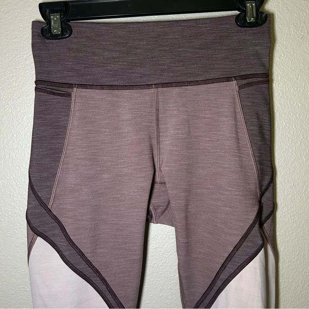 Lululemon Early Extension High-Rise Crop 21" purple leggings women’s size 6 - Image 6