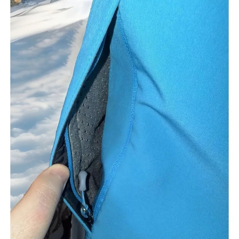 L.L Bean Women’s Blue Soft Shell Fleece Lined Zip Up Jacket Size Small - Image 5