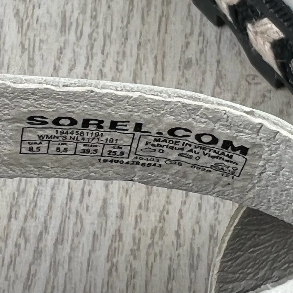 Sorel Roaming Crisscross Espadrille Chevron Pattern Sandals US8.5 Chalk $110 - Image 9