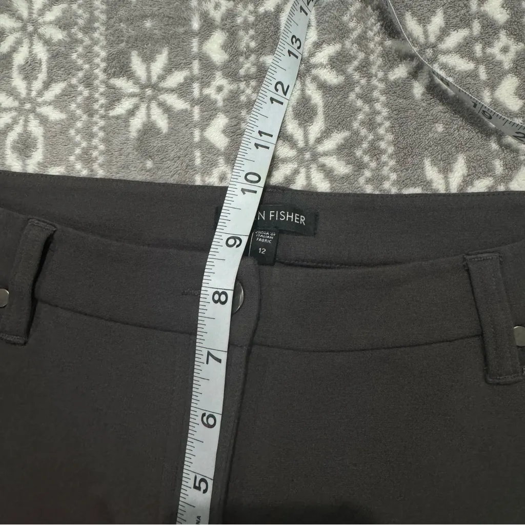 Eileen Fisher‎ Gray Stretchy Pants FOVS-2 Size 12 - Image 11